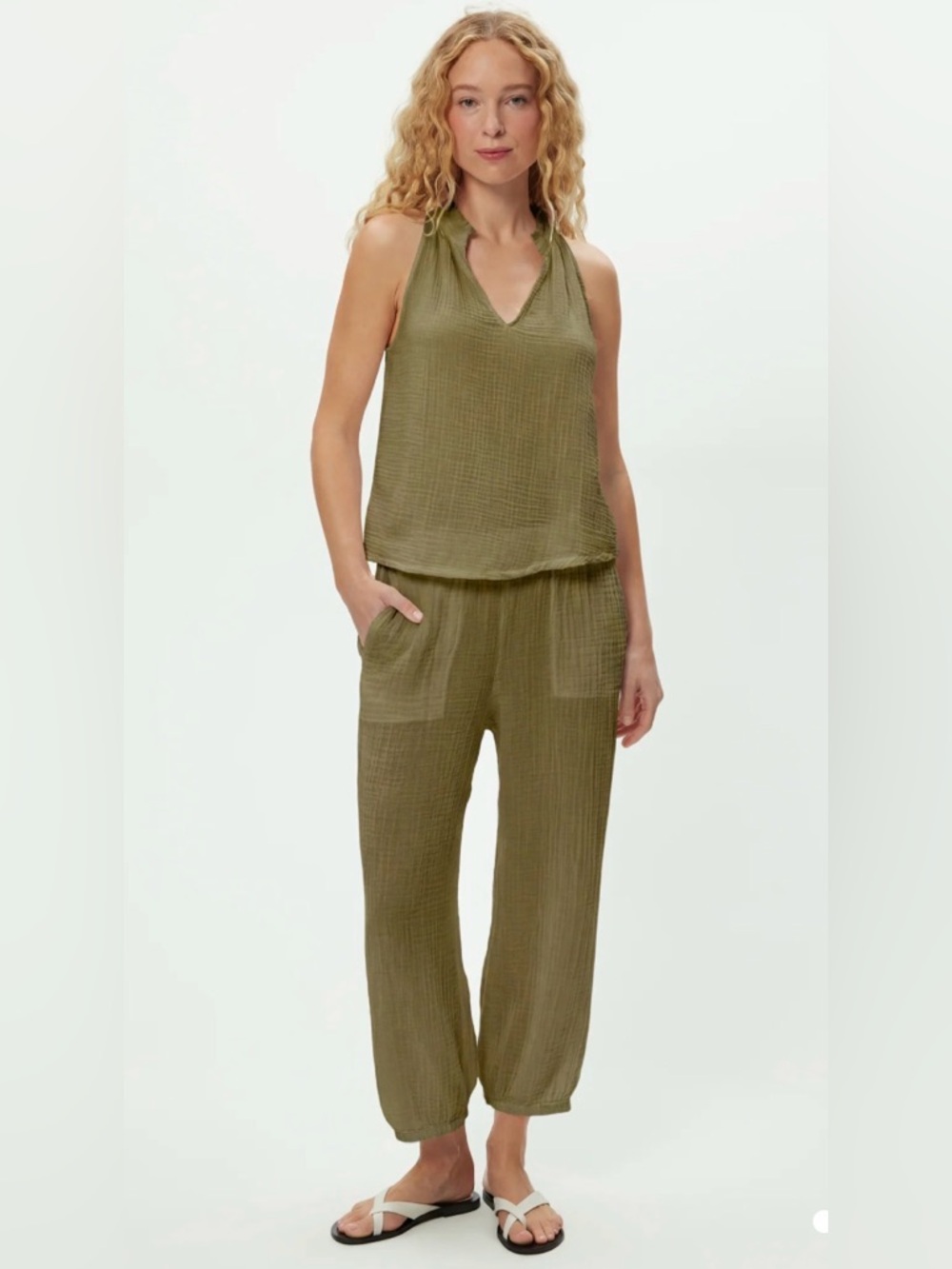 NWT Michael Stars "Elsa" Gauze Joggers sz Small